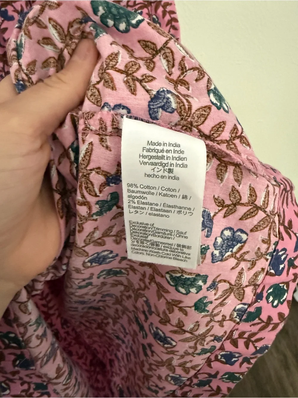 J. Crew Smocked Pink Floral Flutter-Sleeve Midi Dress Size Small